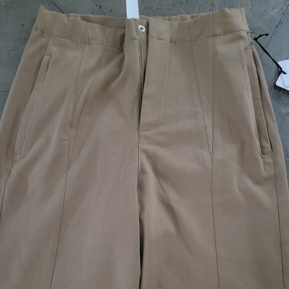 Alo Yoga High-Waist On Point Moto Trouser- Toasted Almond Medium - Picture 2 of 8